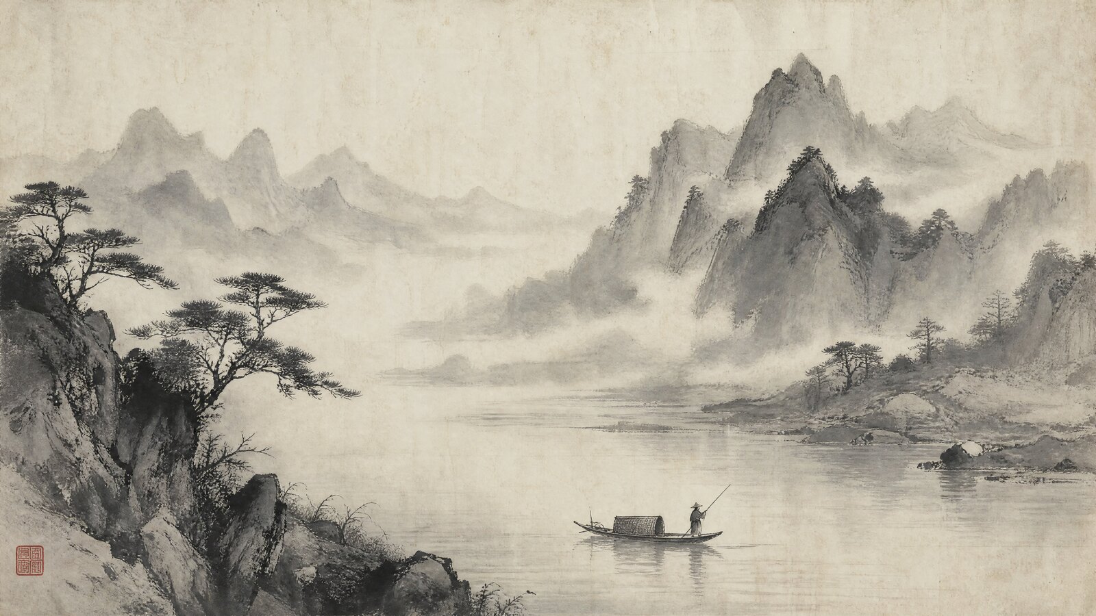 东方水墨 · 3840×2160 · high · 52 s